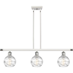 Ballston Small Deco Swirl 3 Light 36.00 inch Island Light