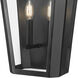 Sumerlin 2 Light 19 inch Powder Coated Black Outdoor Wall Sconce