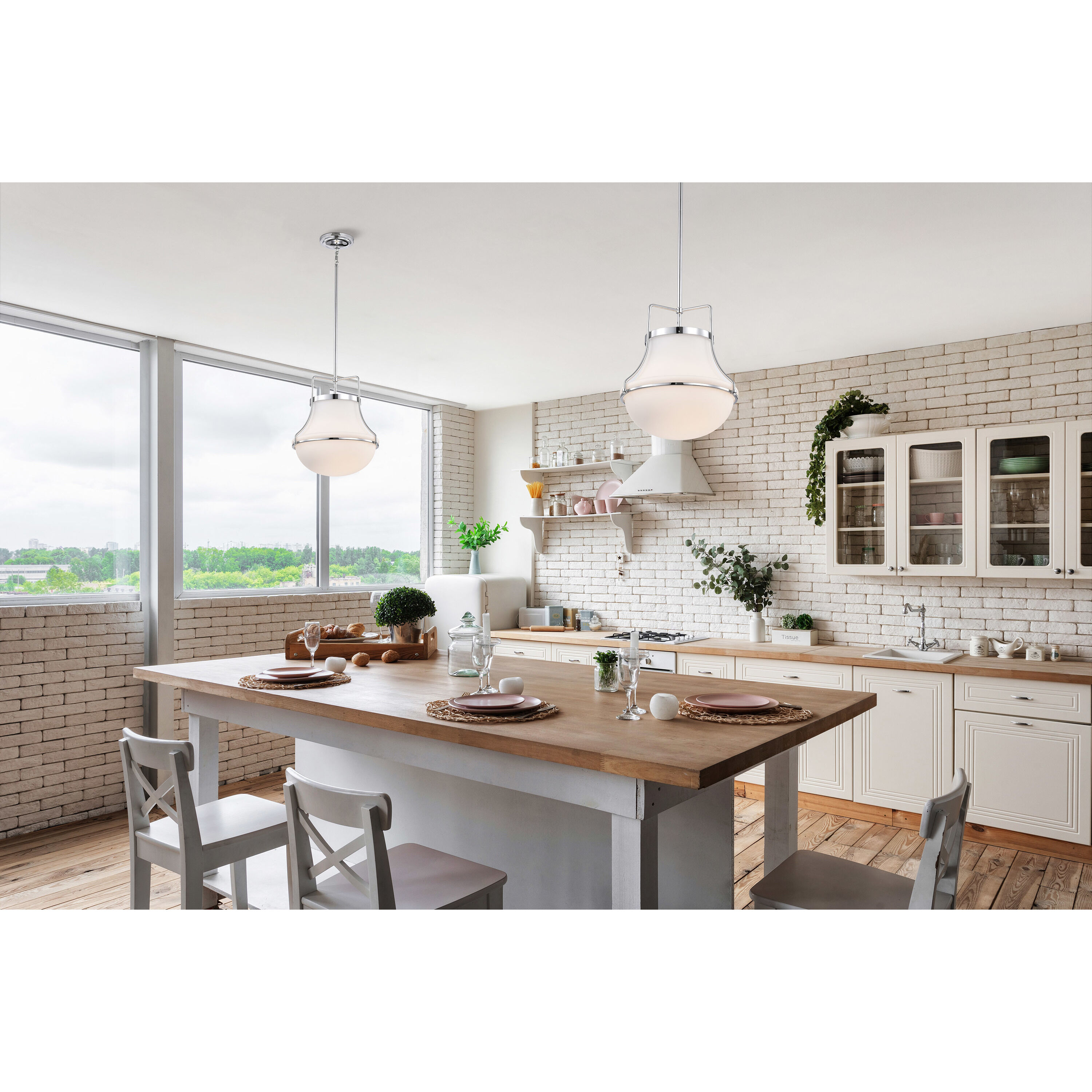 Valdora 1 Light 14 inch Polished Nickel Pendant Ceiling Light