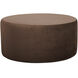 Bella 18 inch Deep Chocolate Brown Ottoman