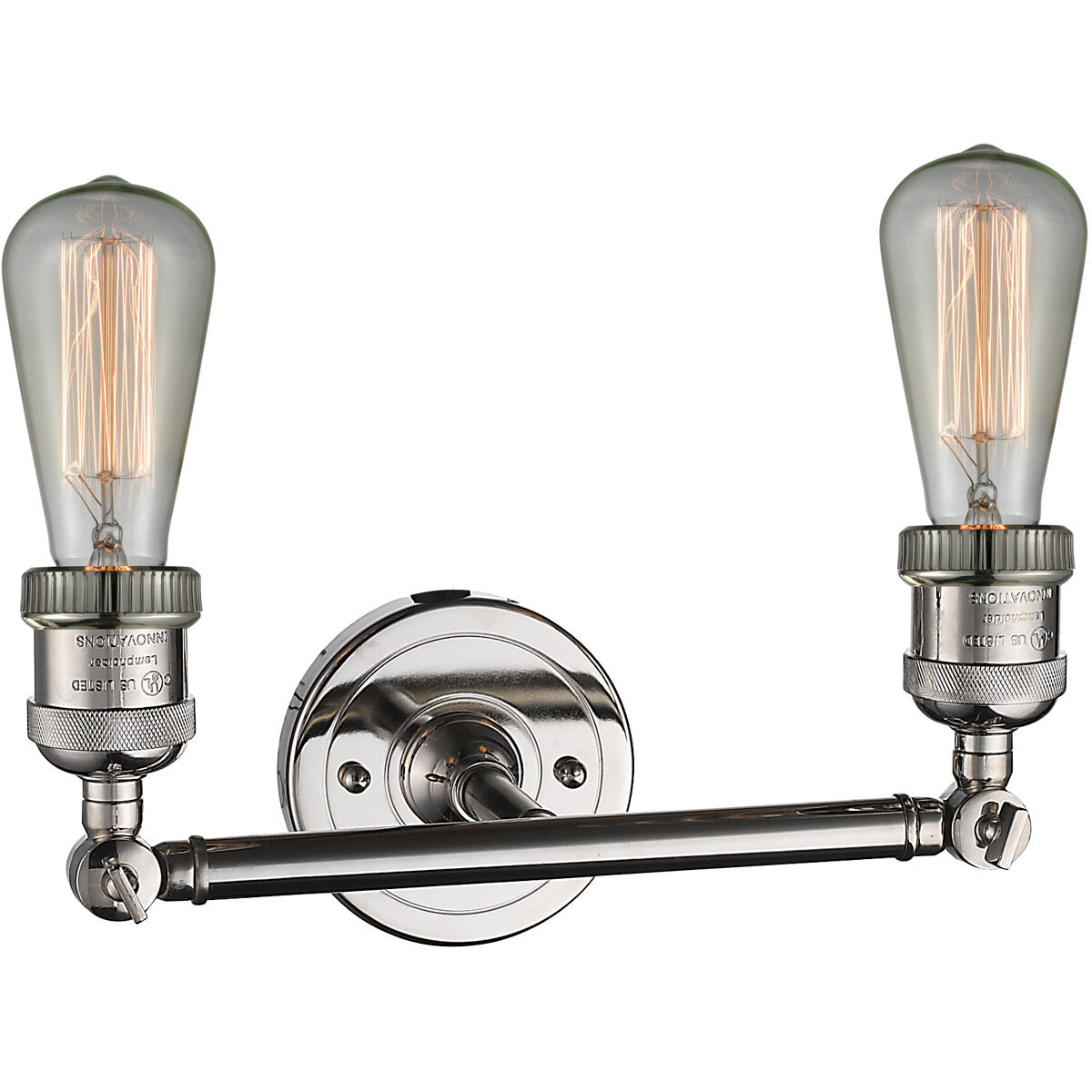 Franklin Restoration Bare Bulb LED 11 inch Polished Nickel Bath Vanity Light Wall Light