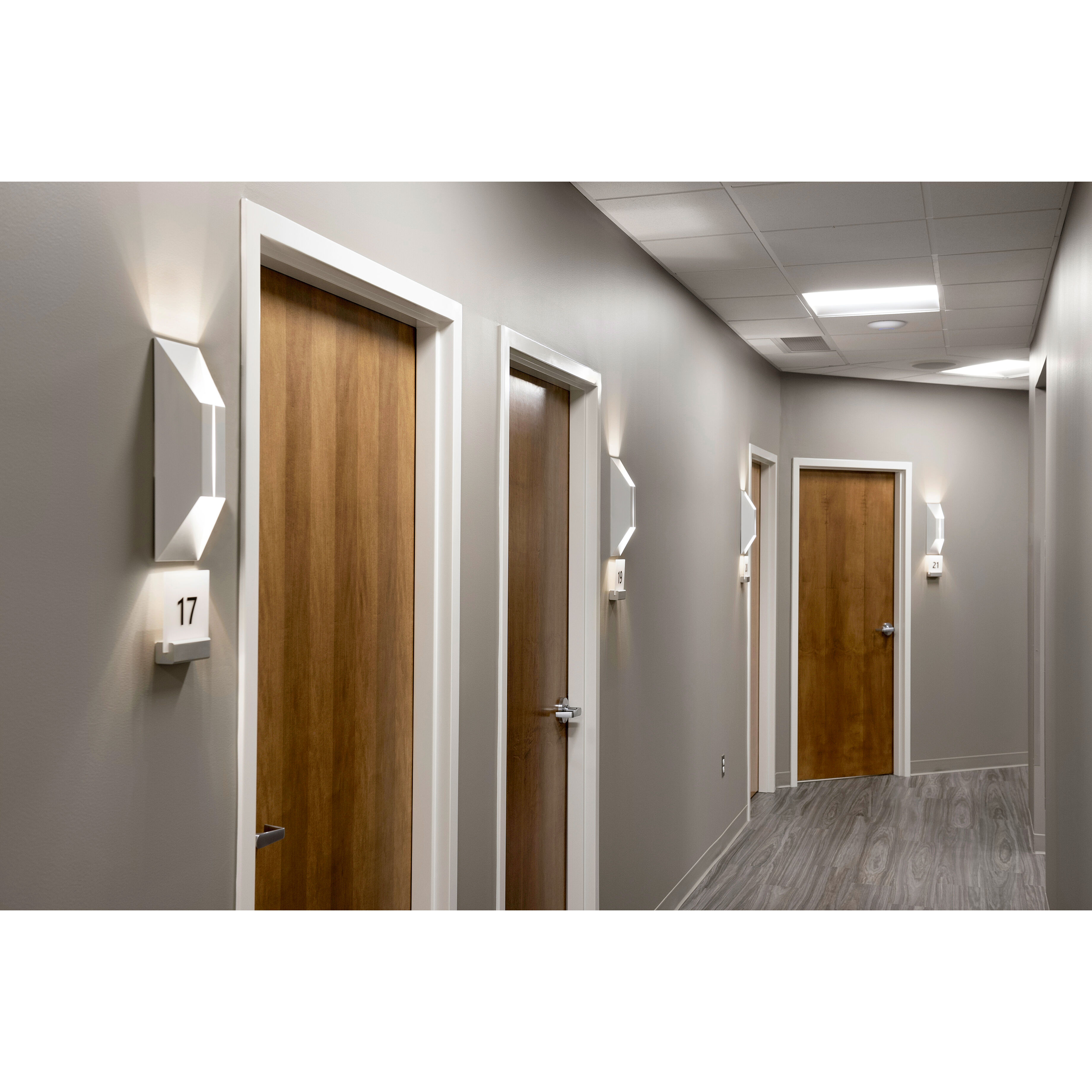 Summit LED 5 inch White and Silver ADA Sconce Wall Light