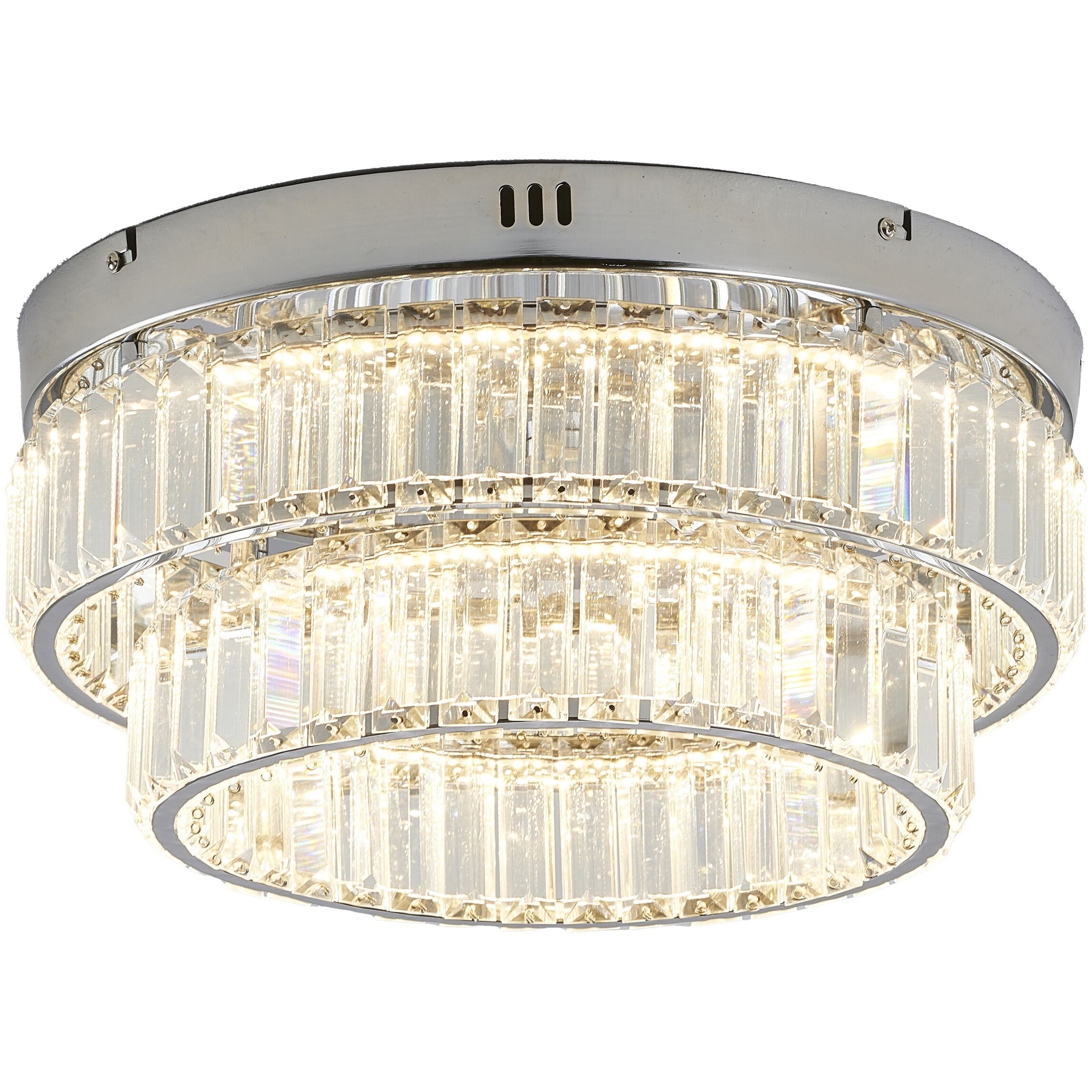 Canada LED 15.75 inch Chrome Flush Mount Ceiling Light