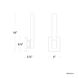 Beyond Baton LED 4 inch Polished Nickel ADA Wall Sconce Wall Light