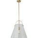 Polly 1 Light 17 inch Aged Brass Pendant Ceiling Light