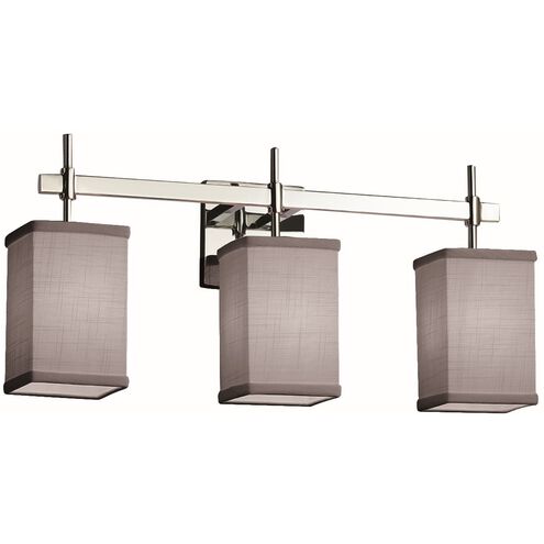 Textile 3 Light 22 inch Polished Chrome Bath Vanity Light Wall Light, Union Family, Choices