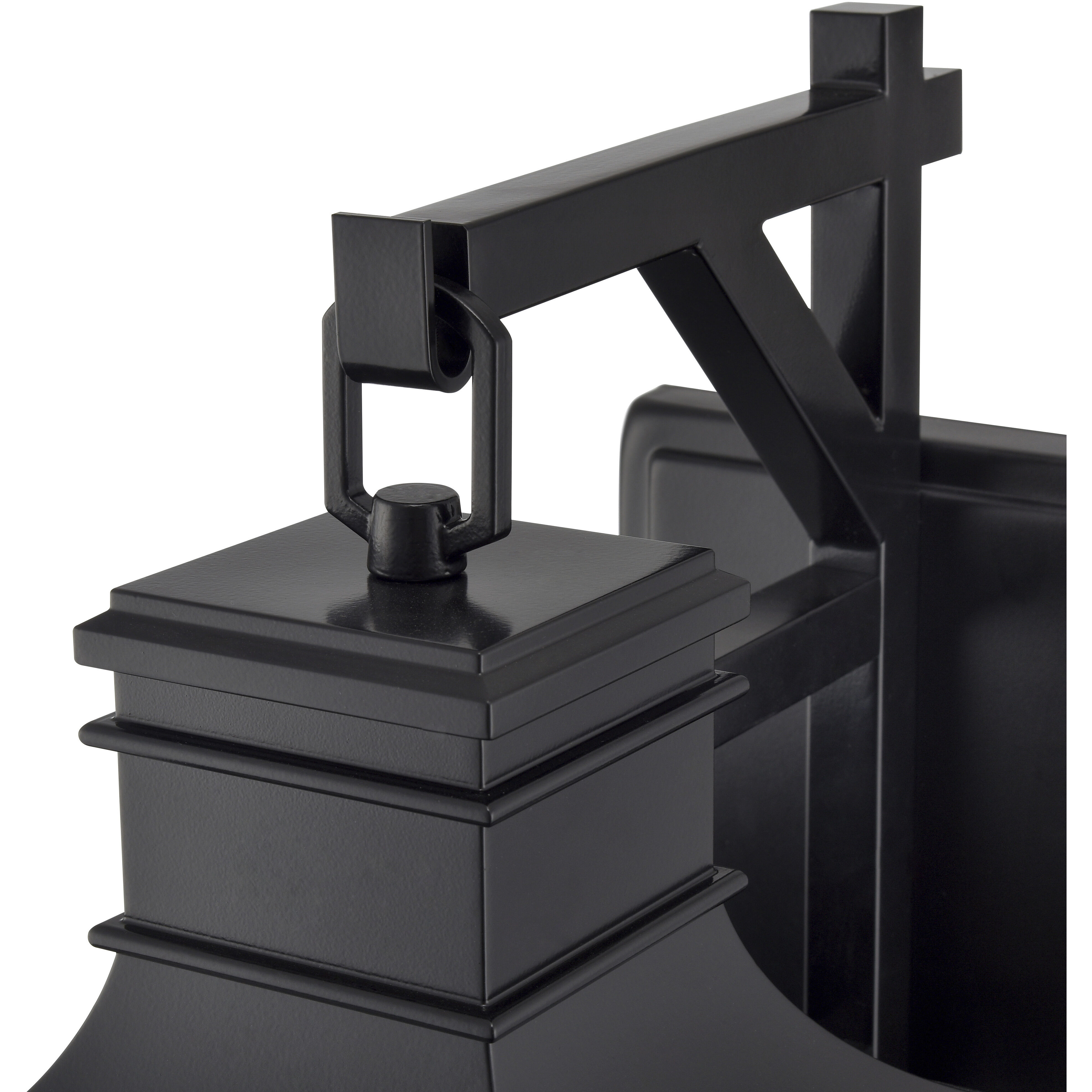 Edenton 3 Light 21.25 inch Matte Black Outdoor Wall Sconce