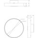 Trim-Commercial LED 5.25 inch White Flush Mount Ceiling Light