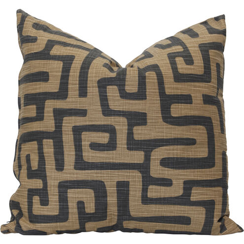 Zuberi 24 inch Grey Throw Pillow