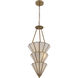 Jaxen 5 Light 14.25 inch Legacy Brass Pendant Ceiling Light