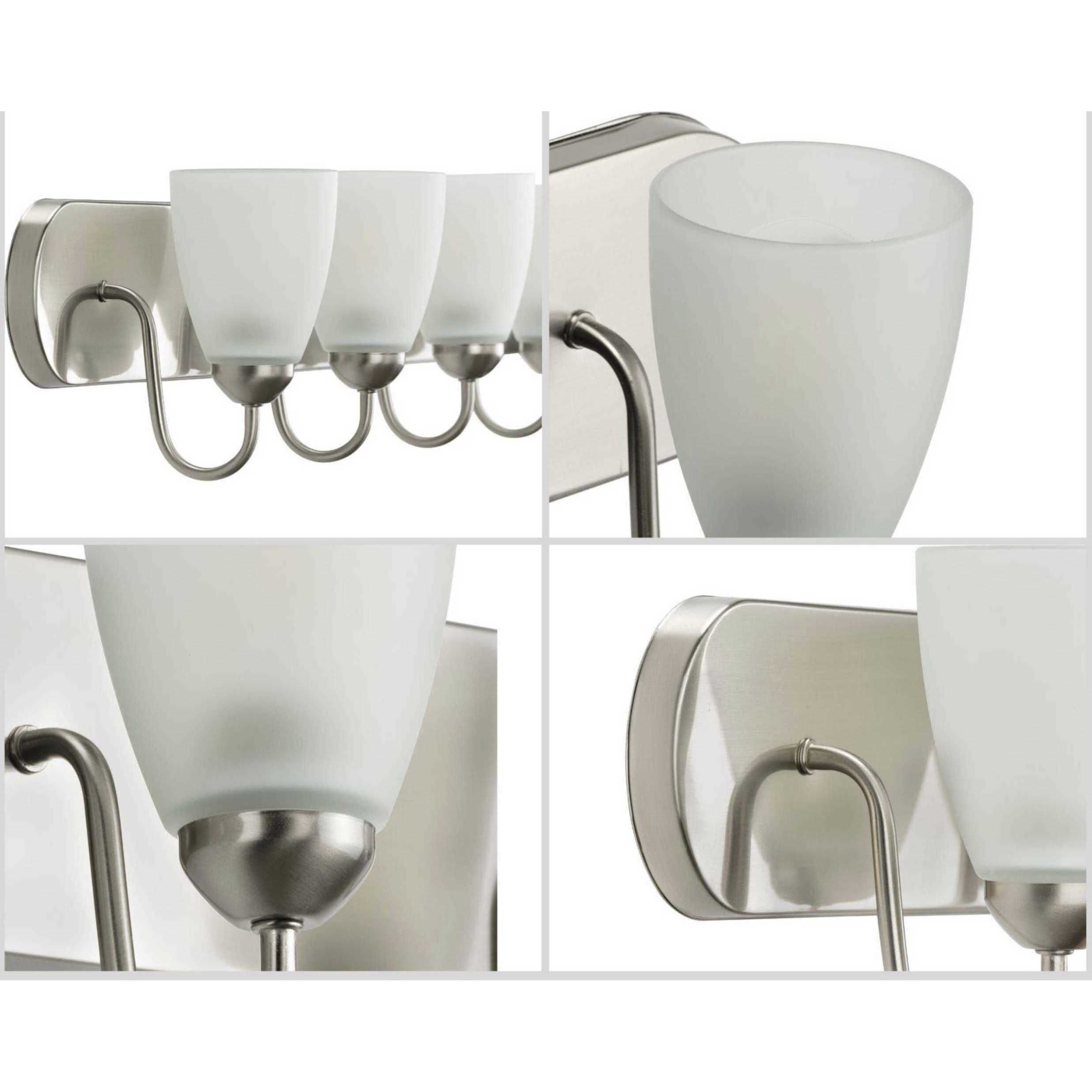 Gather 6 Light 48 inch Brushed Nickel Bath Vanity Wall Light