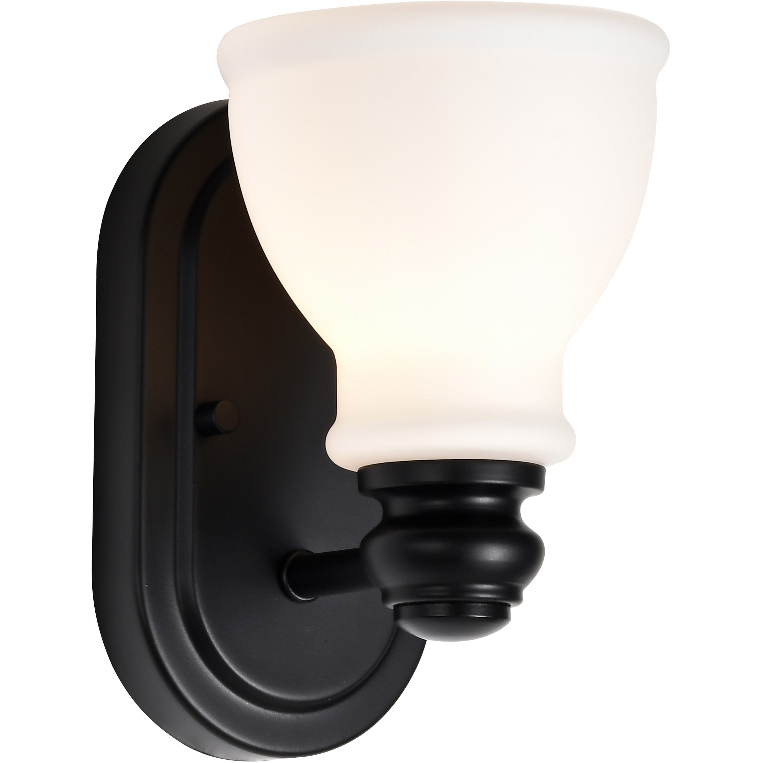 Russel 1 Light 5.38 inch Matte Black Vanity Light Wall Light