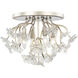 Wildflower 4 Light 19 inch Gold Dust/Artifact Semi-Flush Ceiling Light, Smithsonian Collaboration