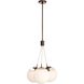 Trinity 3 Light 19 inch Heritage Brass Chandelier Ceiling Light