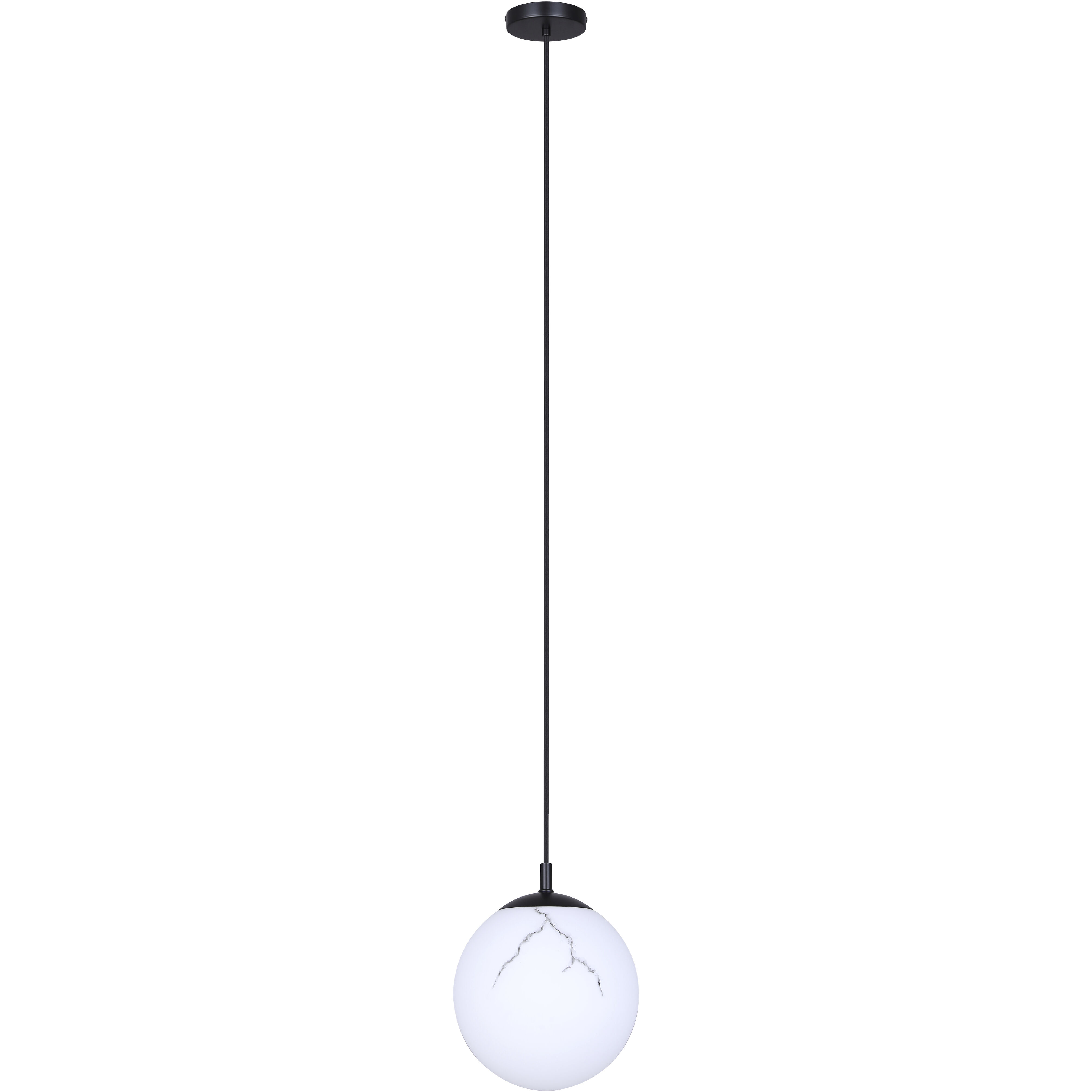 Halsey 1 Light 9.75 inch Black Pendant Ceiling Light