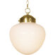 Cole 1 Light 12.75 inch Natural Brass Pendant Ceiling Light