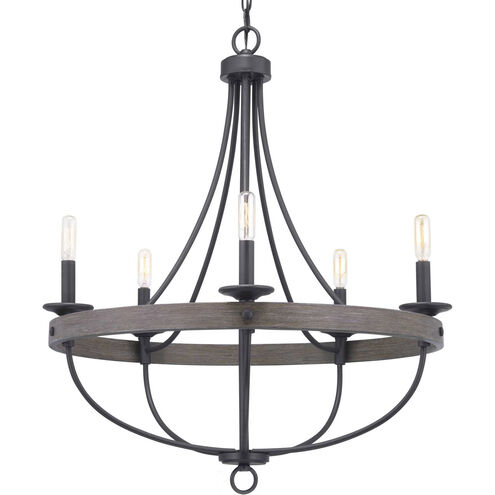 Lyles 5 Light 26 inch Graphite Chandelier Ceiling Light