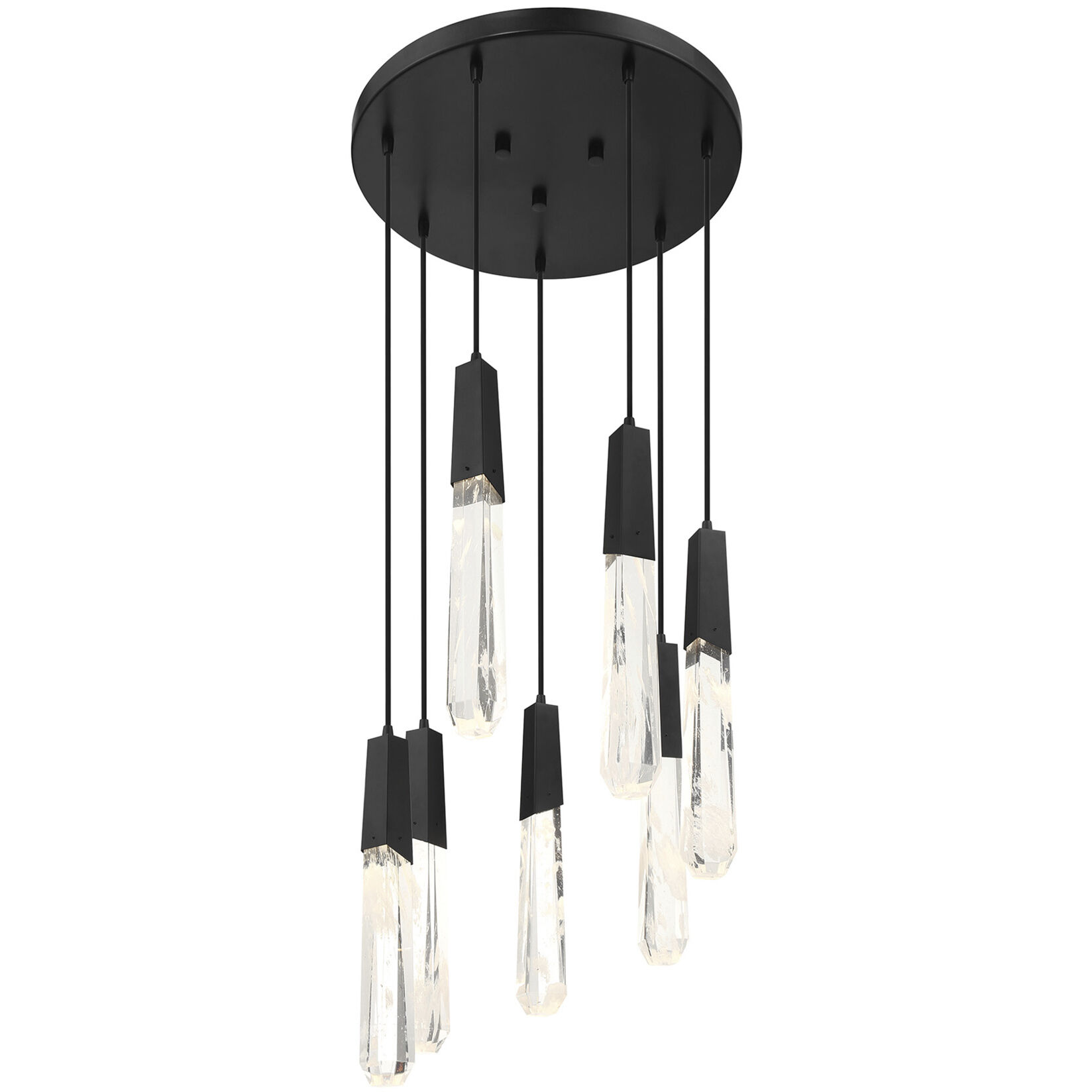 Drifting Droplets LED Coal Pan Pendant Ceiling Light