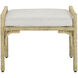 Olisa 18.5 inch Natural and Rowann Pearl Ottoman