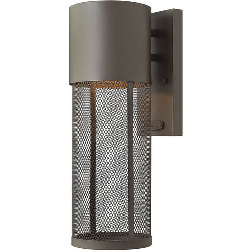 Aria LED 16 inch Buckeye Bronze Outdoor Wall Mount Lantern, Small