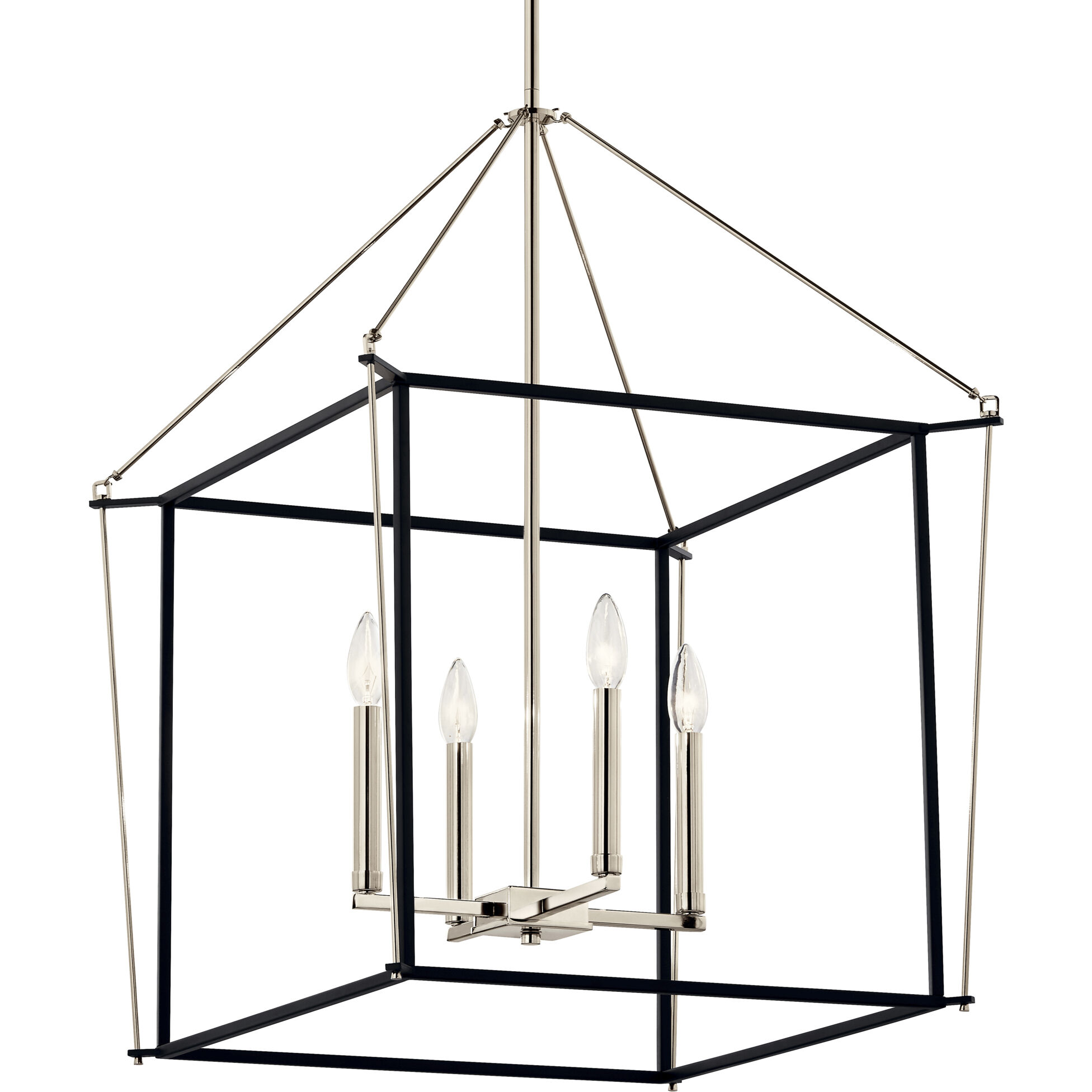 Eisley 4 Light 22.25 inch Polished Nickel Foyer Pendant Ceiling Light