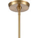 Trustle 1 Light 7 inch Satin Brass Mini Pendant Ceiling Light