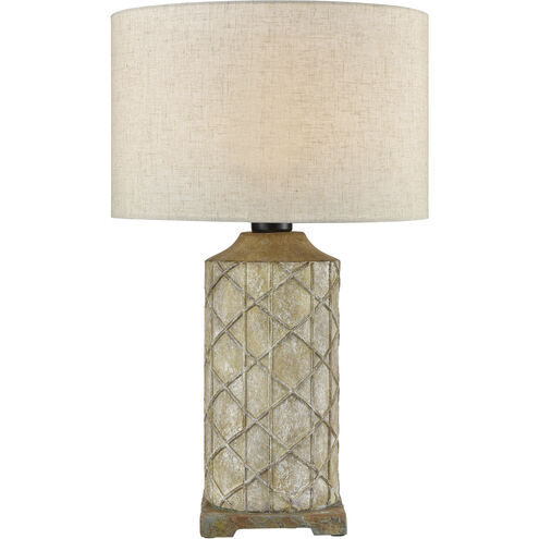Sloan 24.5 inch 100 watt Antique Gray Outdoor Table Lamp