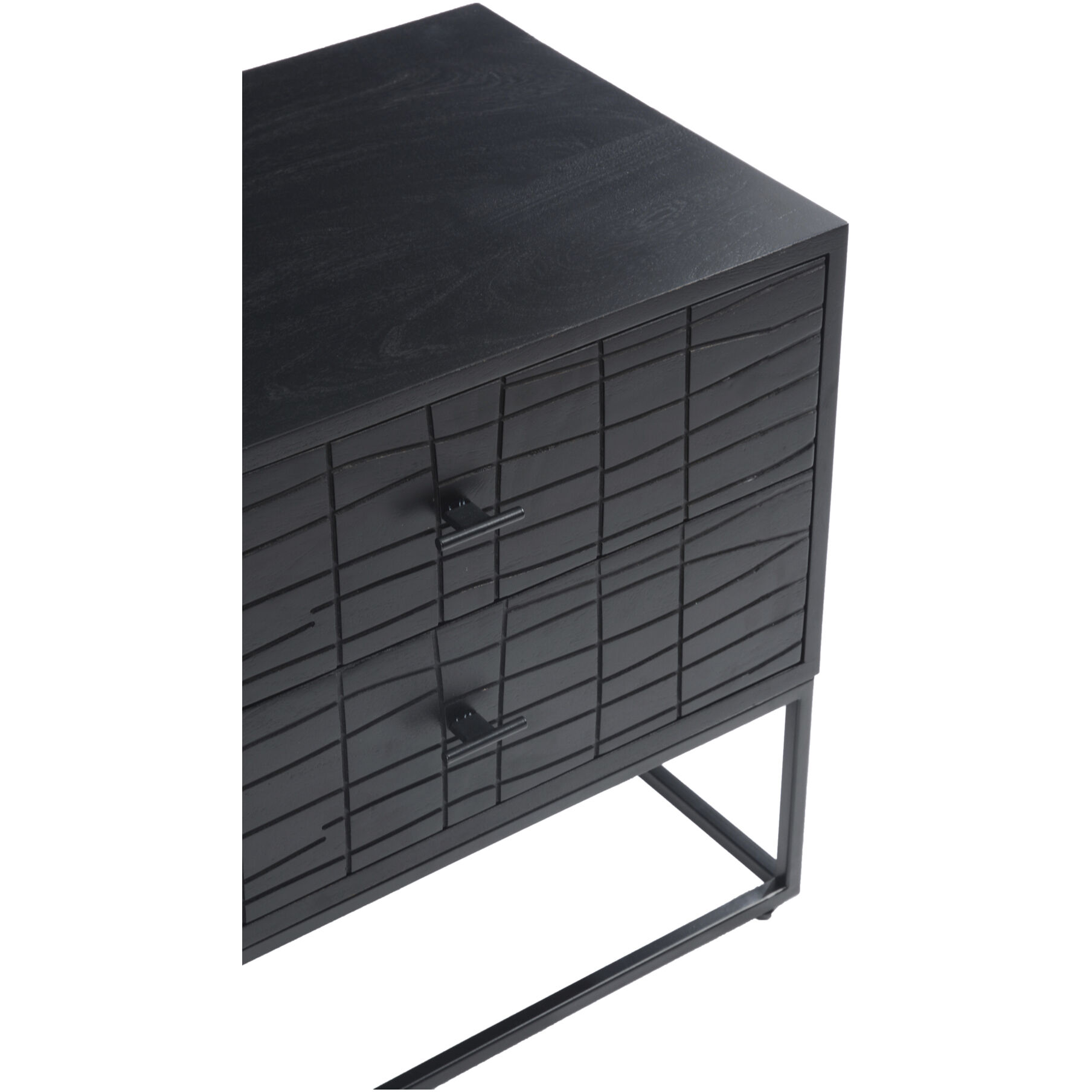 Atelier 24 X 22 inch Black Nightstand