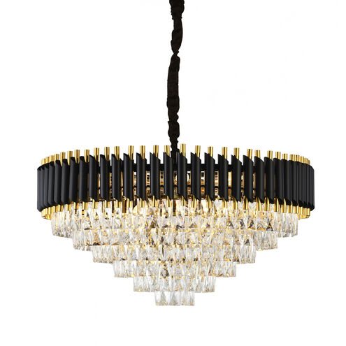 Canada 16 Light 32 inch Black and Gold Chandelier Ceiling Light