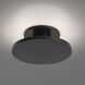 Twist-N-Lite LED 8 inch Black Semi-Flush Mount Ceiling Light