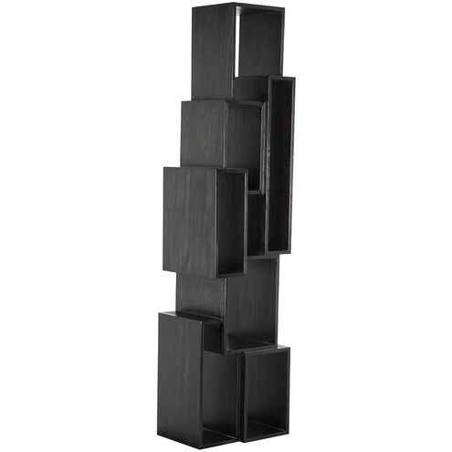 Lincoln Charcoal Black Bookcase