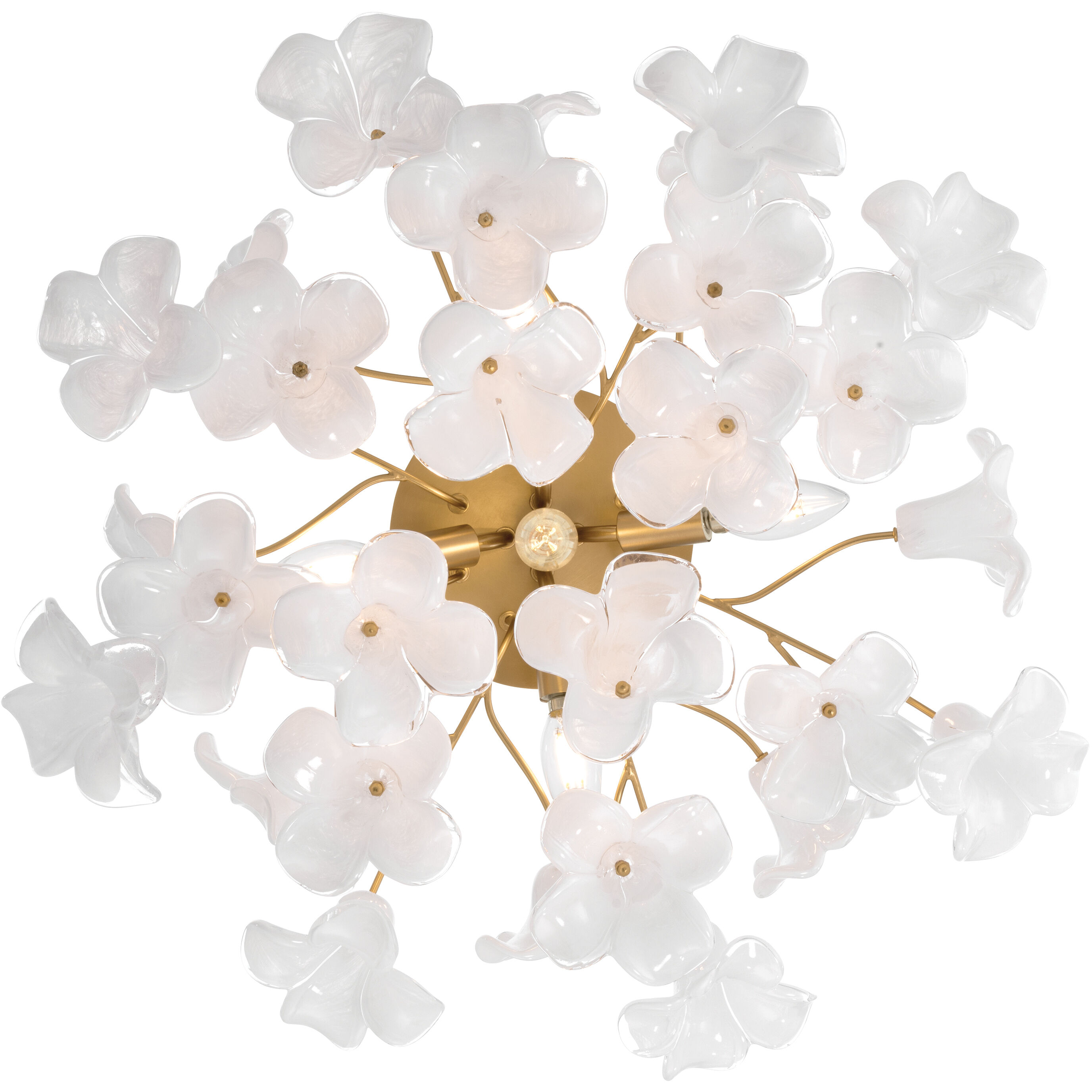 Bloome 5 Light 25.25 inch Legacy Brass Semi-Flush Mount Ceiling Light