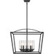 Mercer 22.13 inch 60.00 watt Matte Black Chandelier Ceiling Light in Matte Black/Matte Black