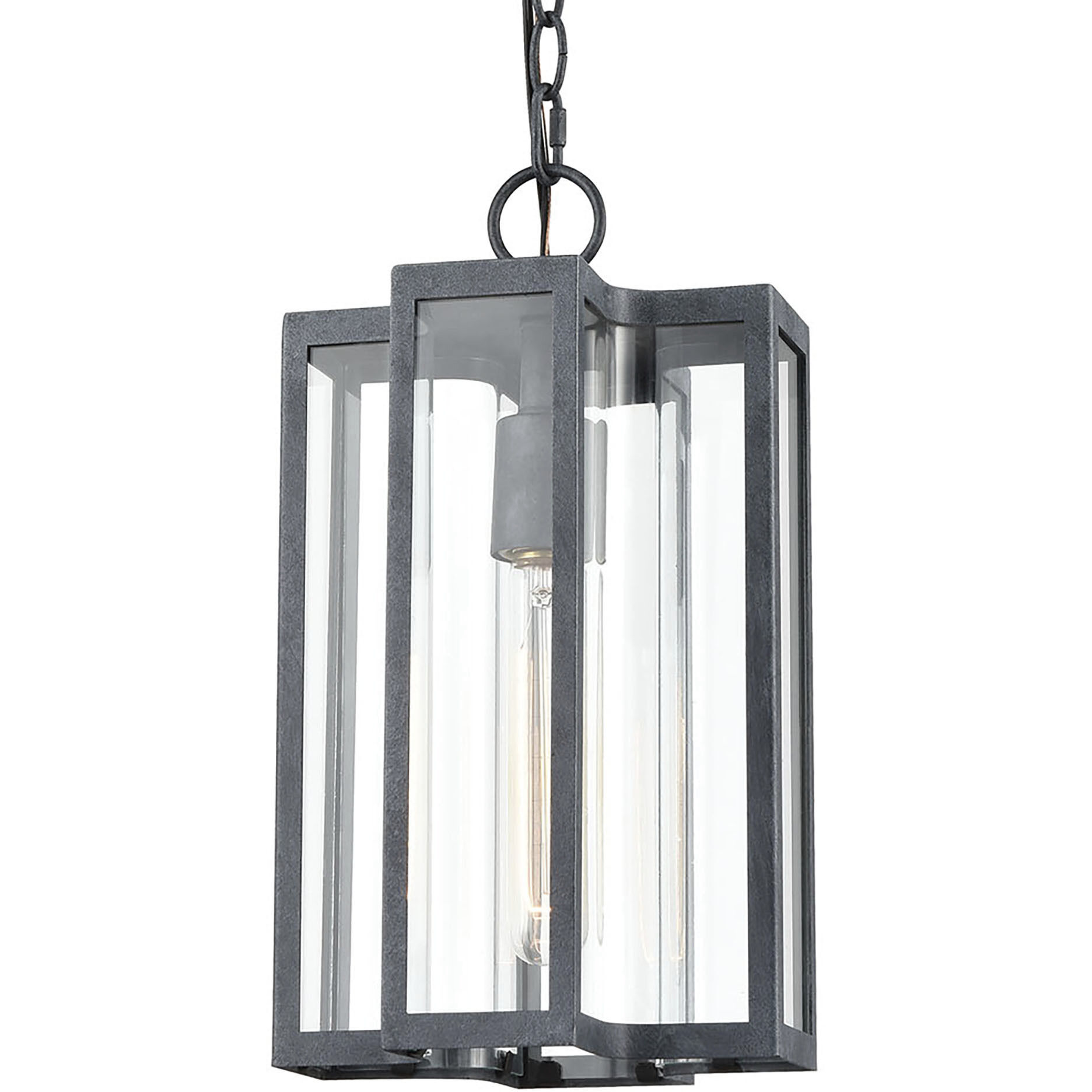 Bianca 1 Light 8 inch Aged Zinc Outdoor Pendant