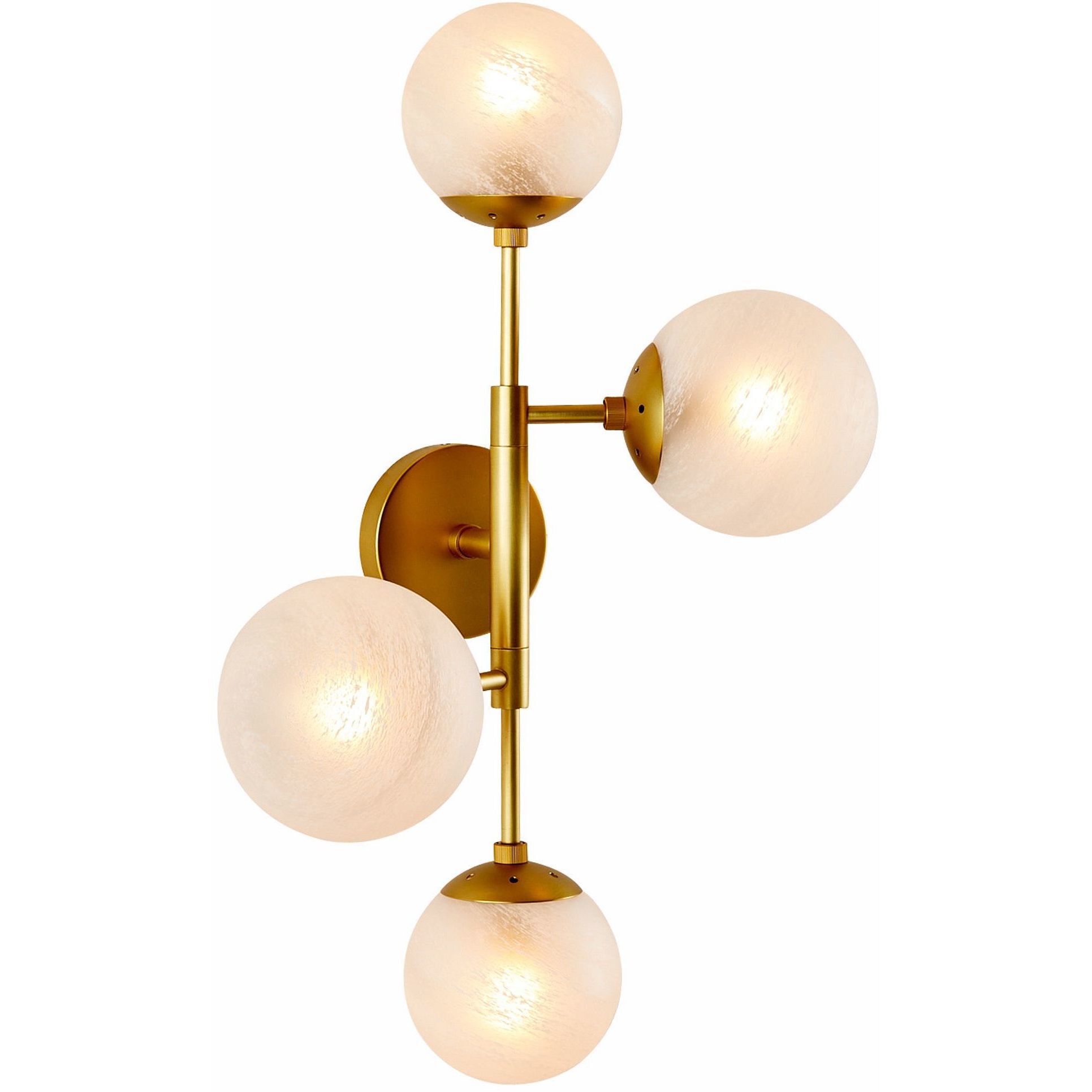 Christelle 4 Light 19 inch Matte Swirl Sconce Wall Light