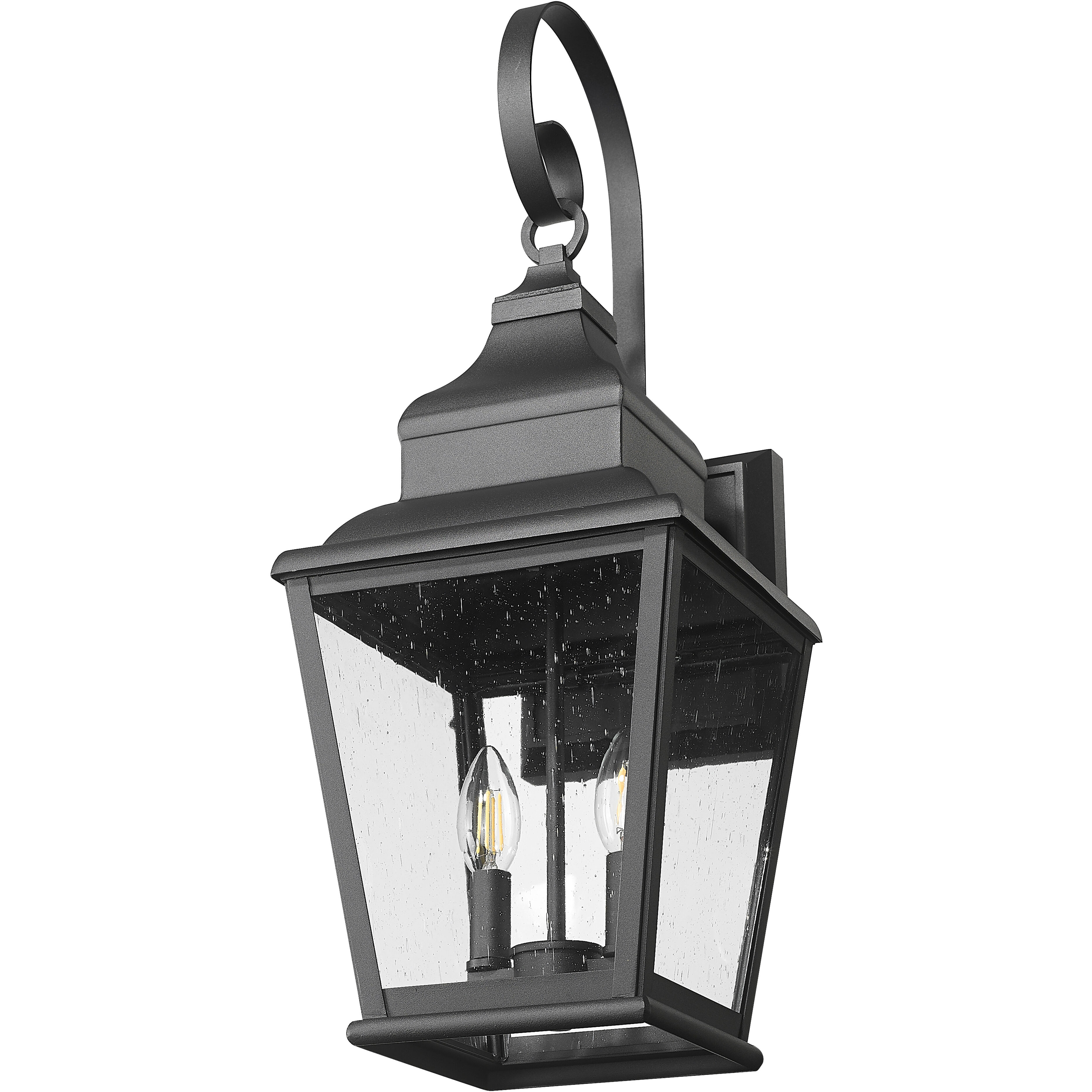 Raphael 2 Light 23.75 inch Sand Black Outdoor Wall Light in Soft Sand Black