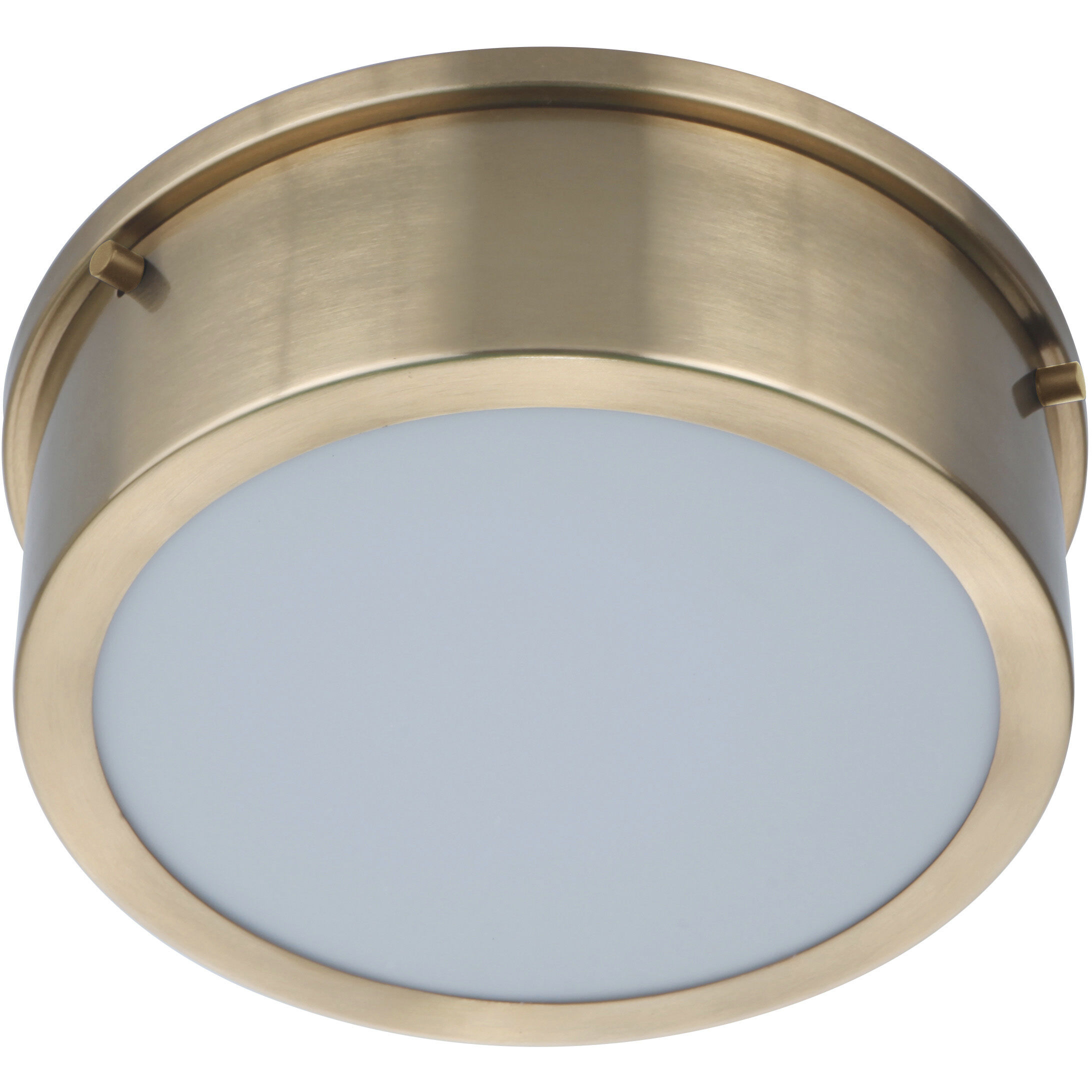 Fenn LED 9 inch Satin Brass Flushmount Ceiling Light