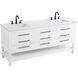Karson 72 X 34 inch White Bathroom Vanity Cabinet