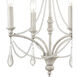 French Parlor 4 Light 16 inch Vintage White Chandelier Ceiling Light