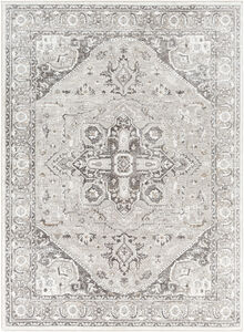 Allegro 108 X 79 inch Light Grey Rug, Rectangle