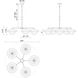 Alora Mood Tetsu 5 Light 38 inch Matte Black Chandelier Ceiling Light