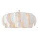 Saint Lucia 17 Light 32.09 inch White Ceramic Chandelier Ceiling Light, Large