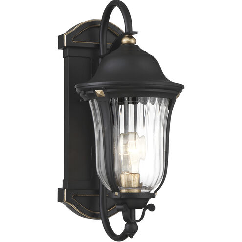 Peale Street 1 Light 17 inch Sand Coal And Vermeil Gold Outdoor Wall Mount, Great Outdoors