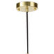 Hilton 1 Light 11.75 inch White and Natural Brass Pendant Ceiling Light