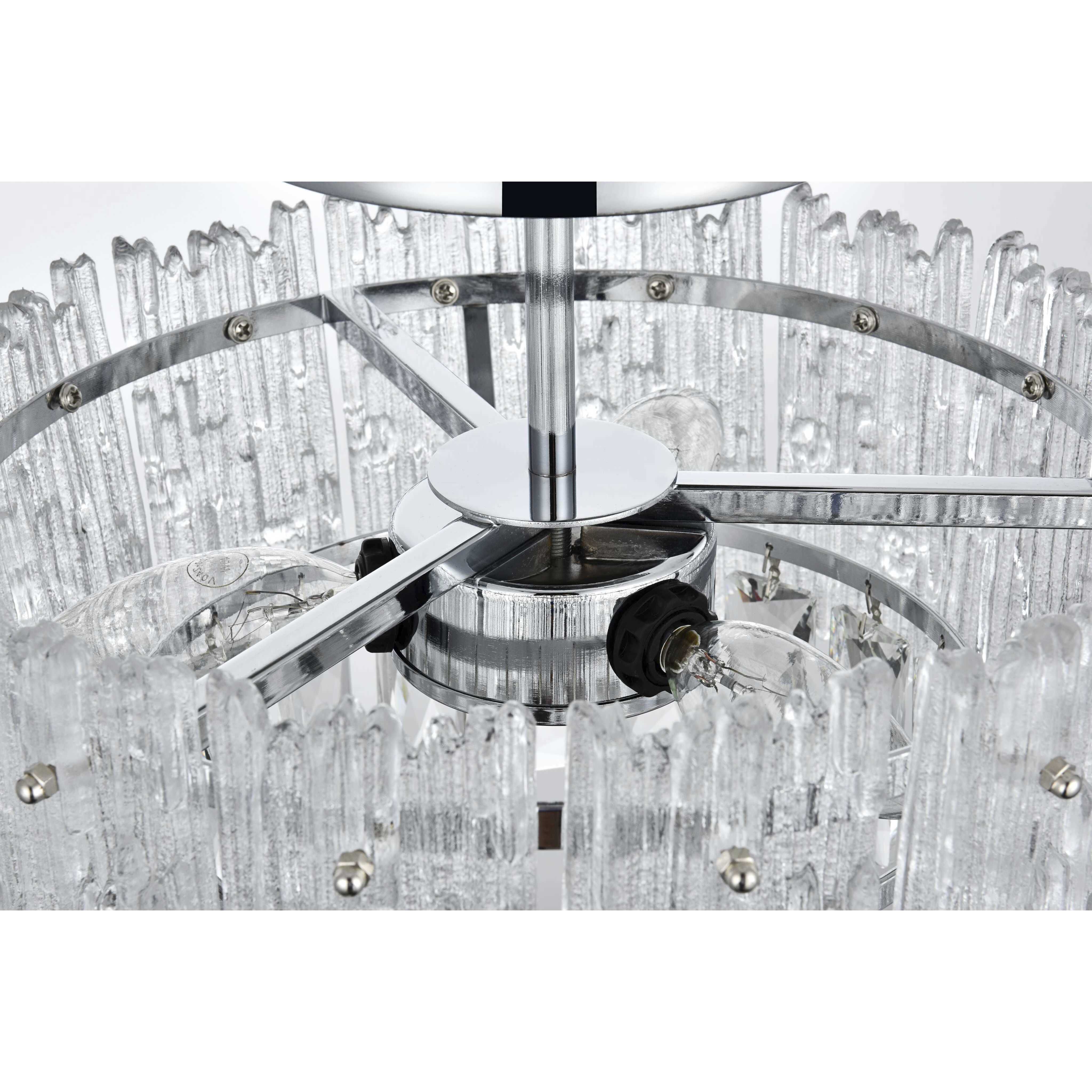 Emilia 3 Light 12 inch Chrome Flush Mount Ceiling Light