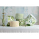 Theodora Green and Ivory 20 inch Drum Lamp Shade