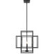 Titania 4 Light 18 inch Matte Black Chandelier Ceiling Light