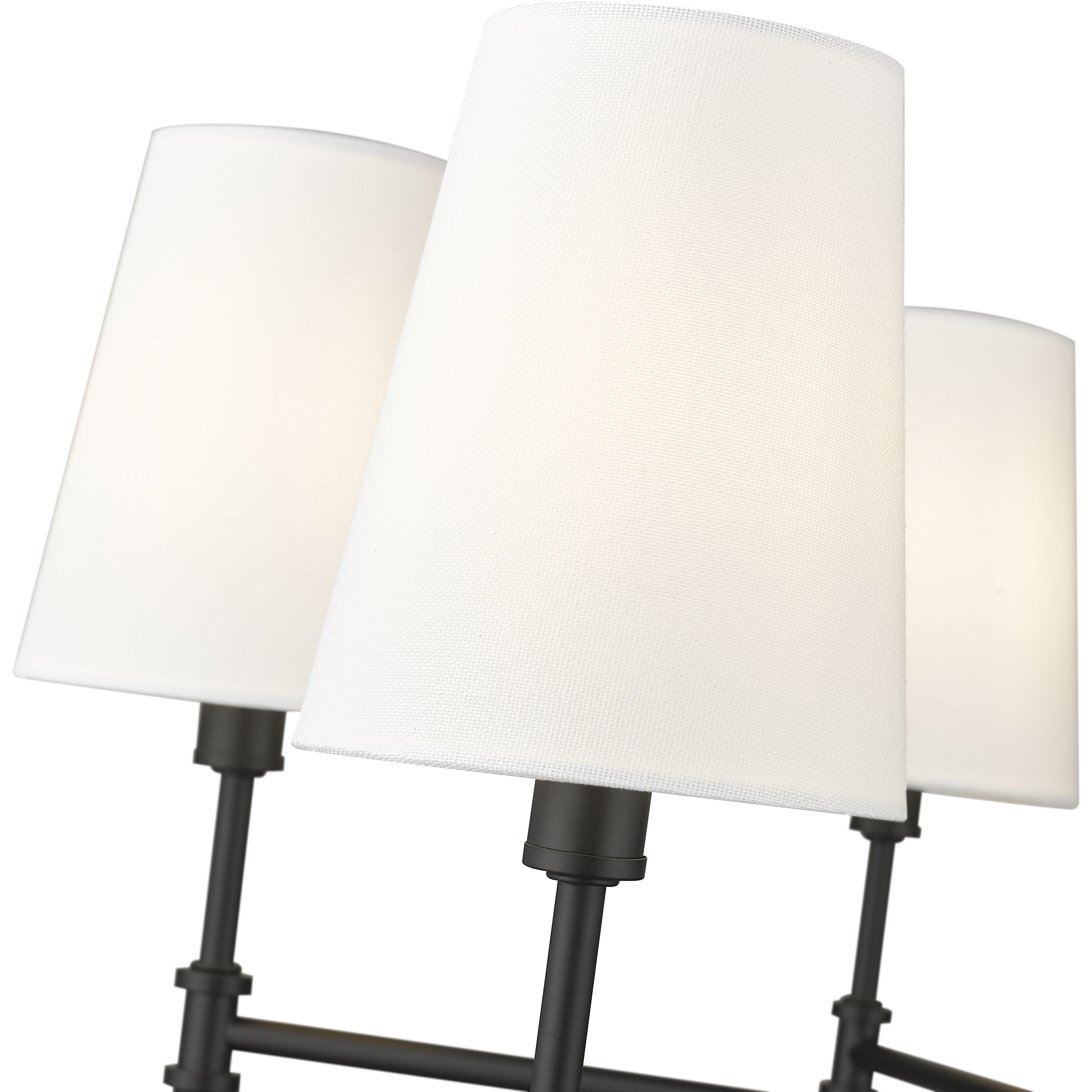 Adorra 6 Light 25.75 inch Matte Black Chandelier Ceiling Light