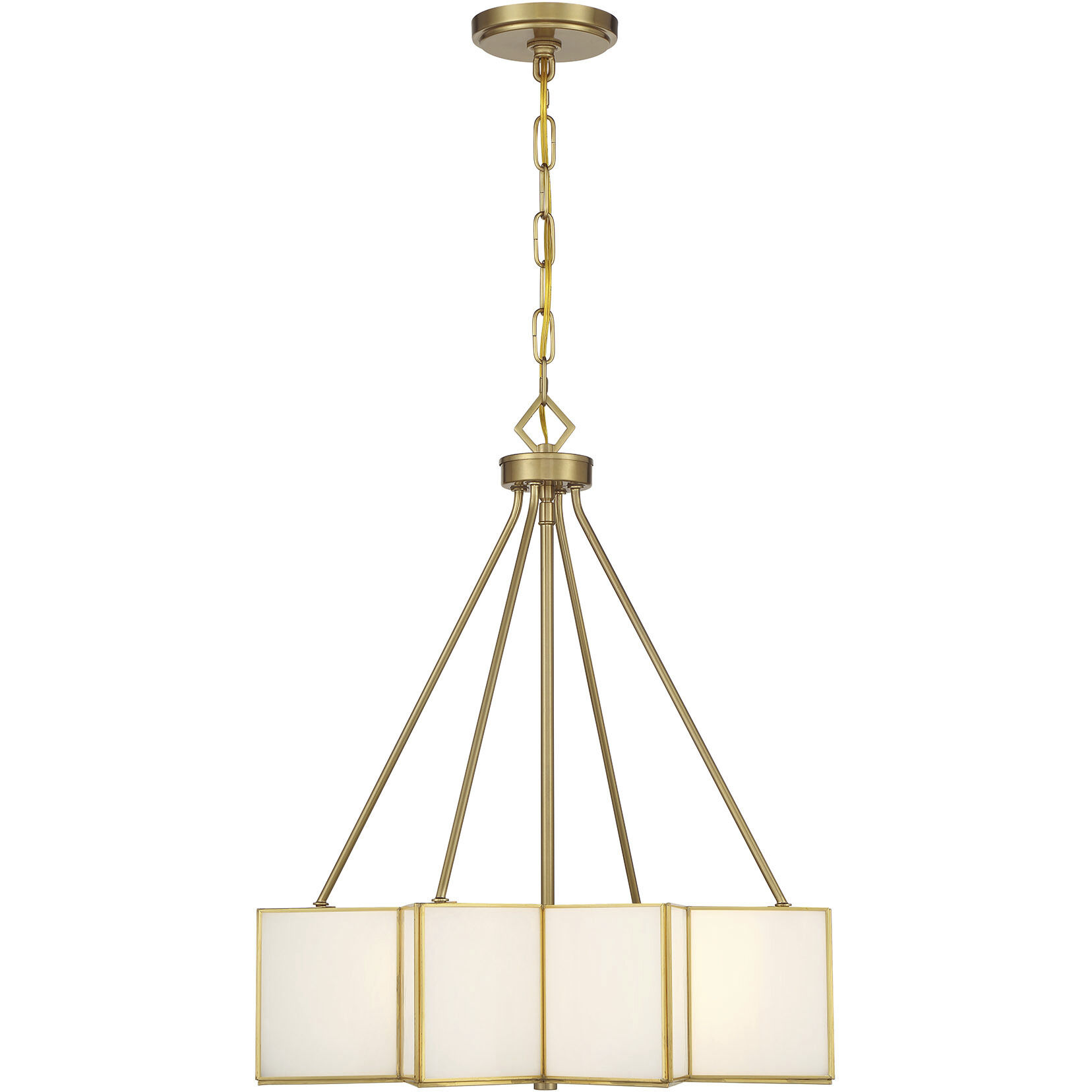 Reiling 3 Light 20 inch Warm Brass Pendant Ceiling Light