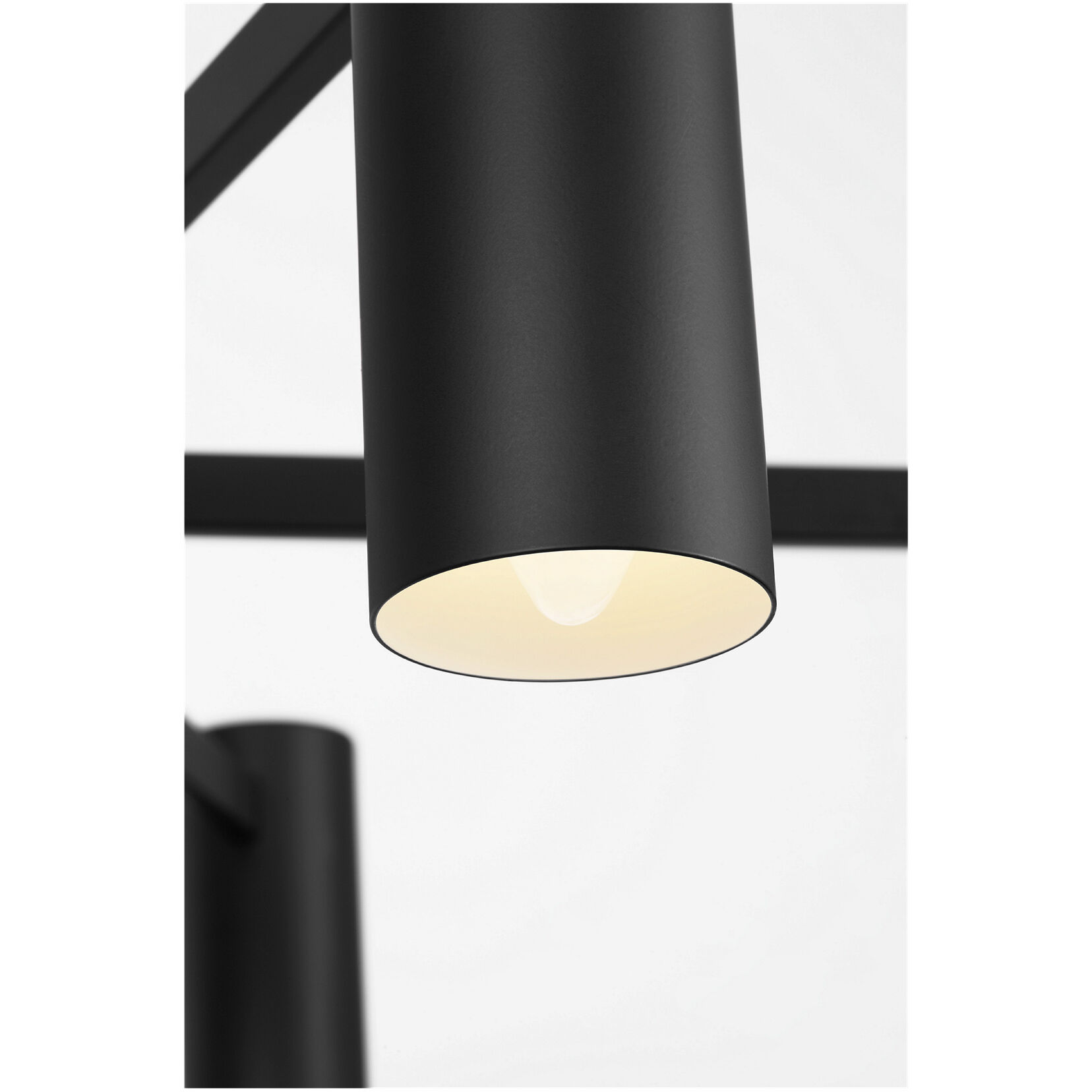 Zentro LED 29 inch Midnight Black Chandelier Ceiling Light